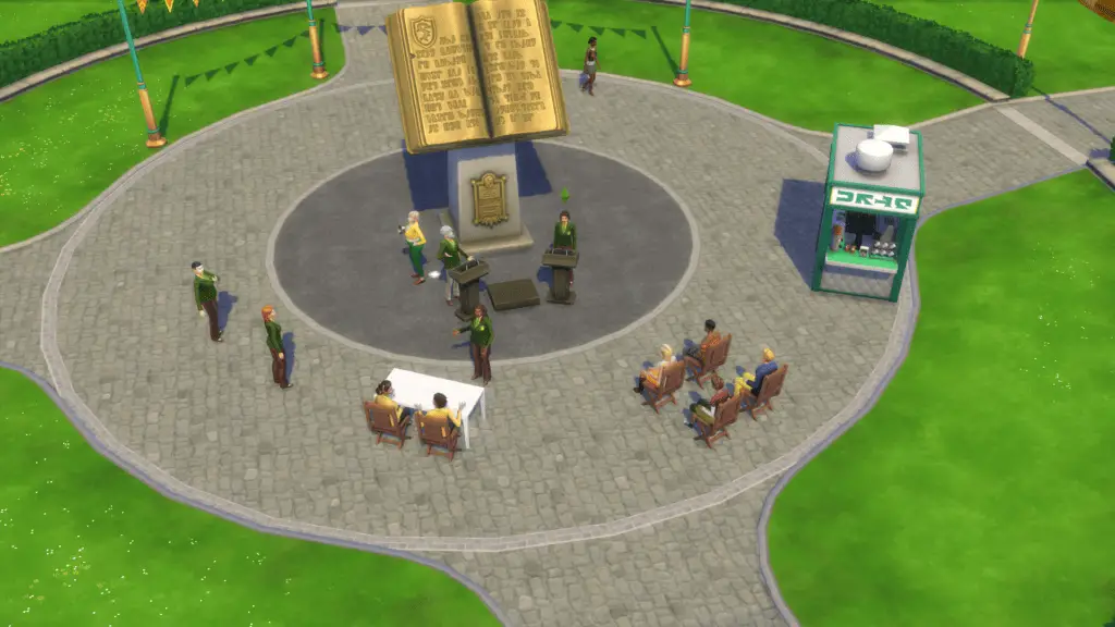Sims 4 debator podium