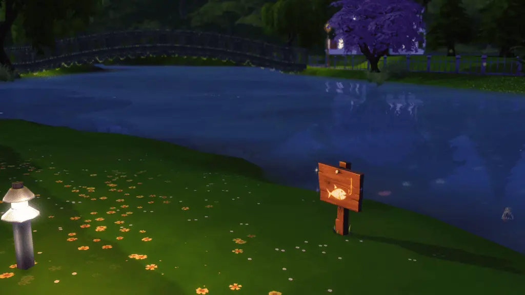 Sims 4 fishing spot