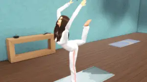 Sims 4 girl yoga
