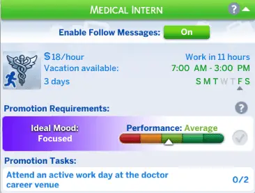 sims 4 medical intern