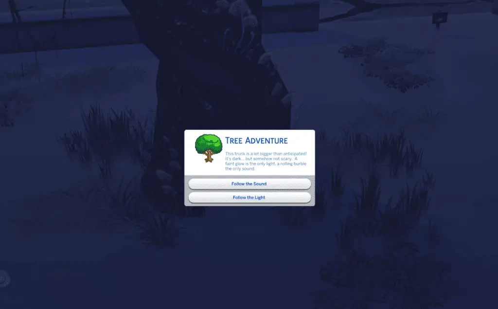 sims 4 tree adventure