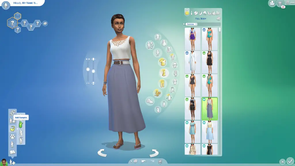 Sims 4 vampire dresses