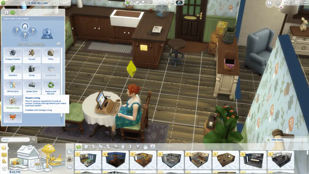 Sims 4 lot traits and lot challenges
