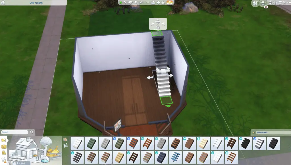 sims 4 rotate stairs
