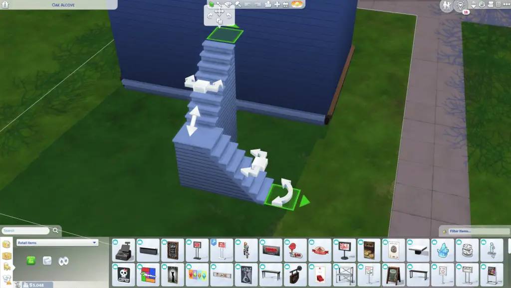 sims 4 change stairs shape