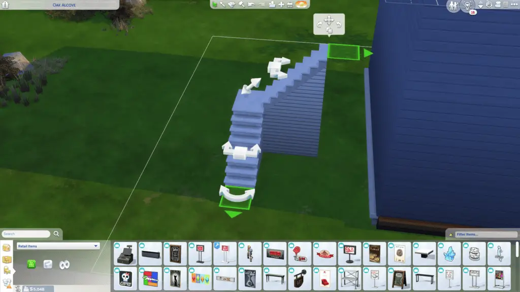 sims 4 rotate stairs