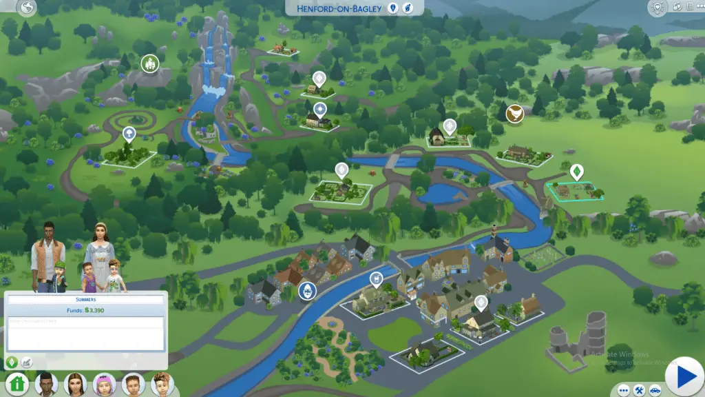 sims 4 large household