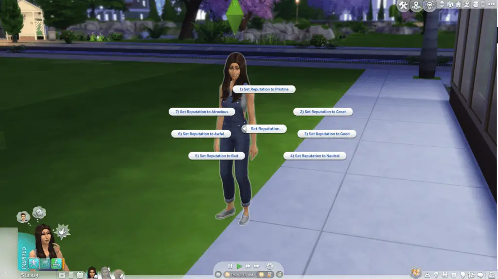 Sims 4 reputation cheats