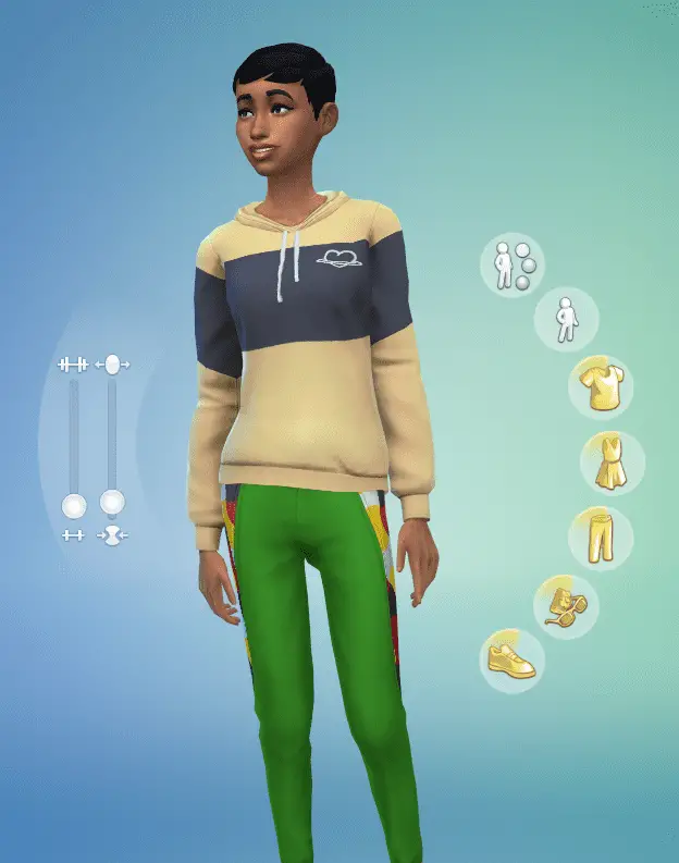 Sims 4 weight food costume