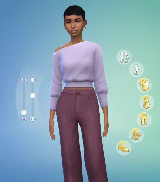 Sims 4 weight girl costume