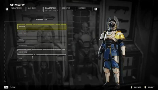 Customize titles in Helldivers 2