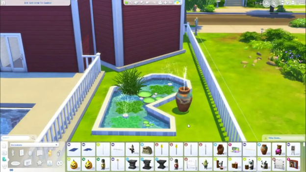 Fountains decoration Sims 4 game