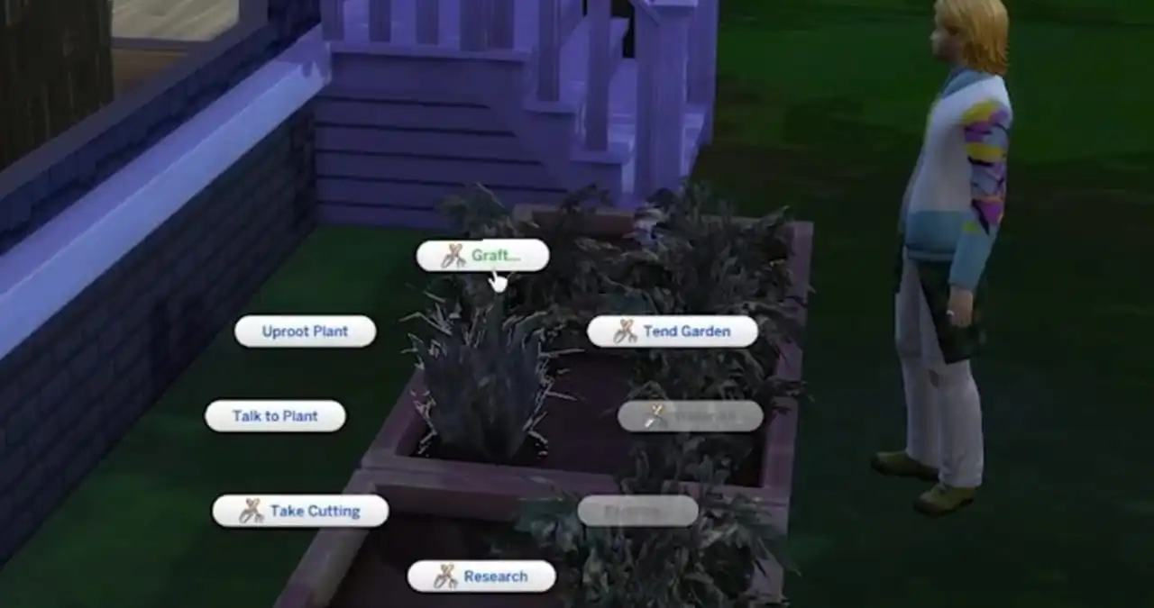 Grafting in sims 4