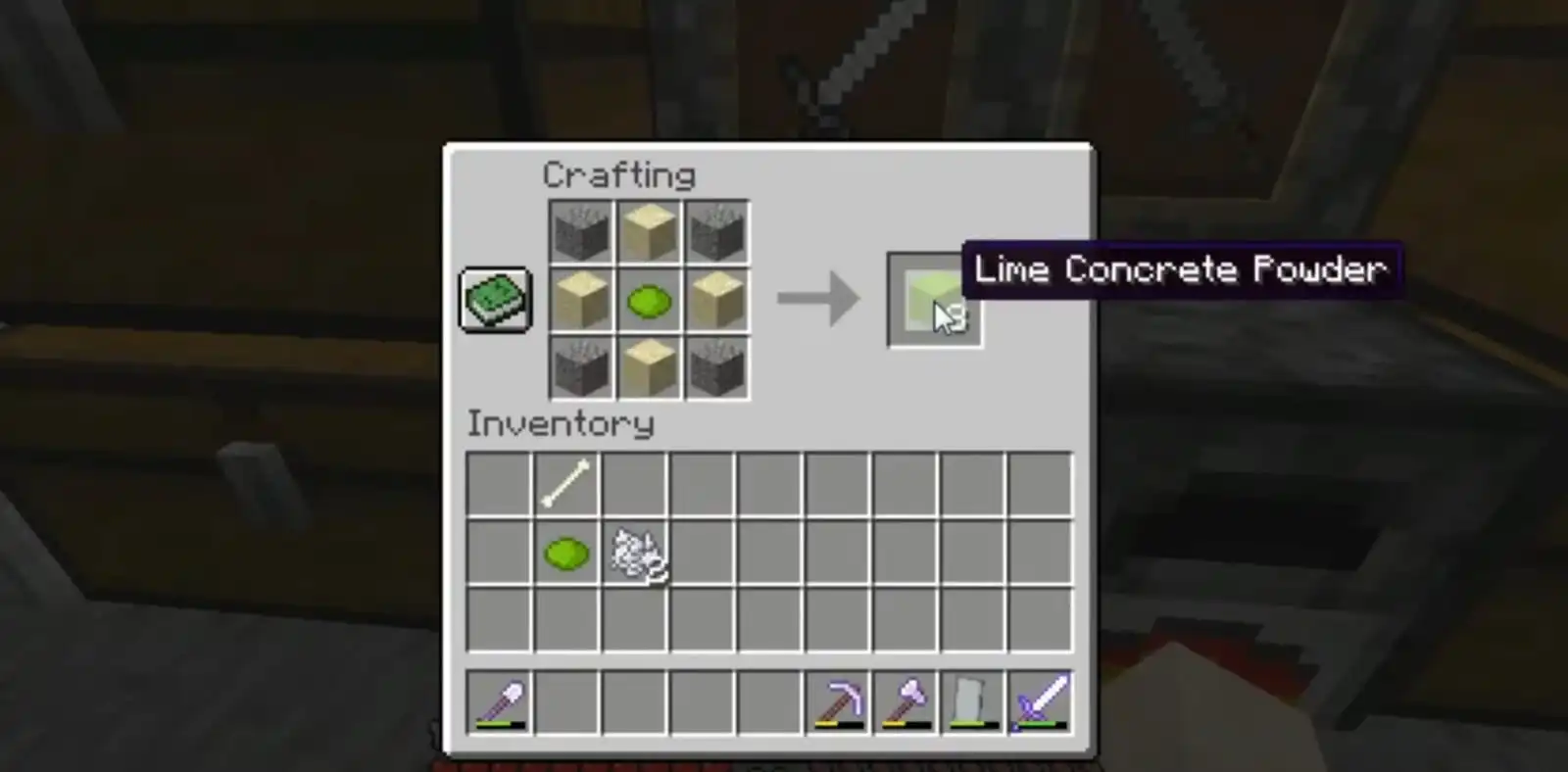 Minecraft lime dye