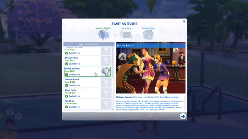 Sims 4 get party invitations