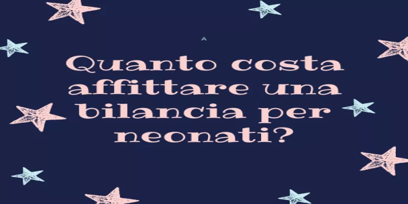 Quanto costa affittare una bilancia per neonati?